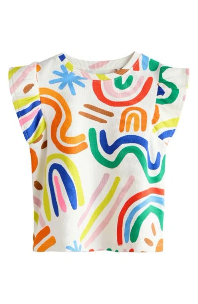 Next Kids' 5-pack Assorted Frill Tops In Multi