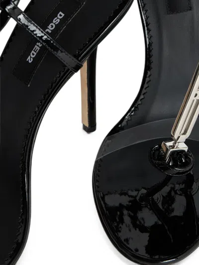 Dsquared2 시크 나이트 힐 샌들 In Black