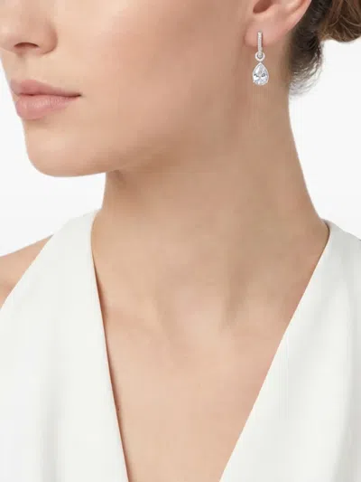 Anabela Chan 랩그로운 다이아몬드 페어 후프 이어링 In Silver