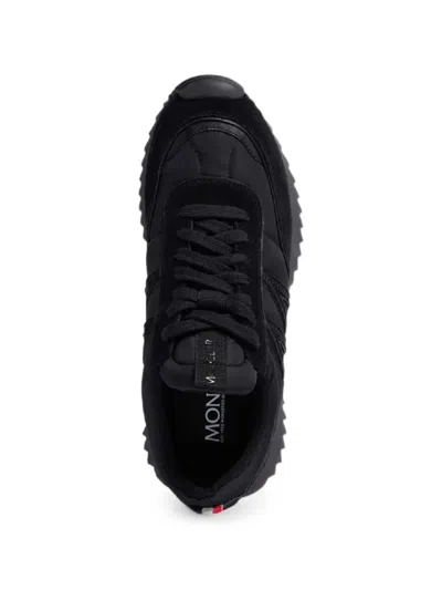 Moncler Pacey Mixed Media Sneaker In Black
