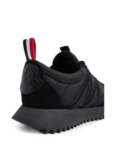 Moncler Pacey Mixed Media Sneaker In Black
