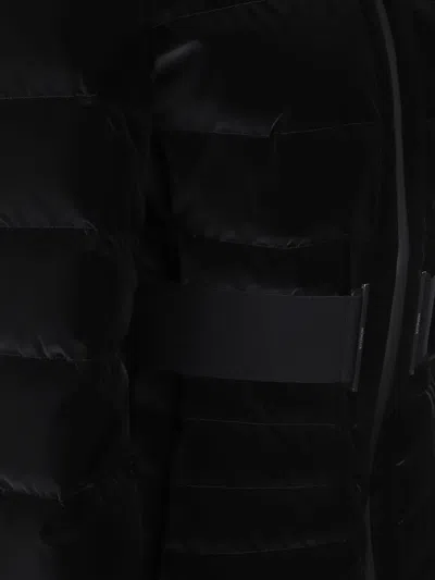 Moncler Gestuelle Belted Short Down Jacket In Black