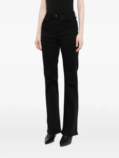 Rag & Bone Flexi Peyton Bootcut Jeans In Black