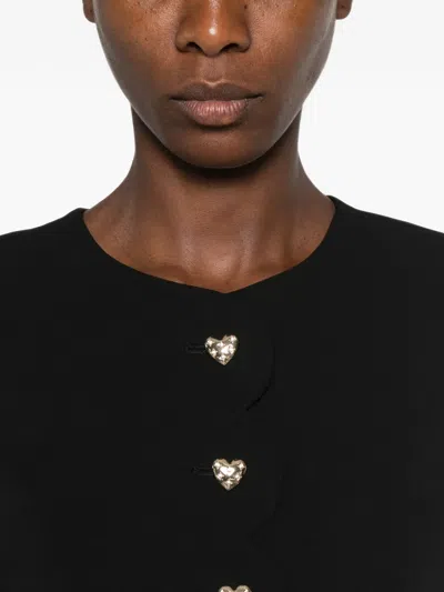 Twinset Button-front Long-sleeve Casual Jacket In Animal Print