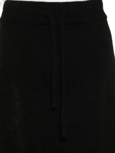 Yehuafan Drawstring Knitted Maxi Skirt In Multi