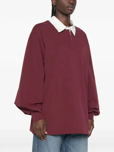 System Embroidered-logo Polo Sweater In Multi