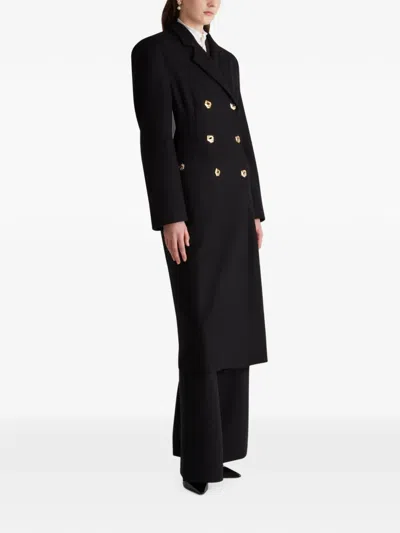 Violante Nessi 더블 브레스티드 코트 In Black