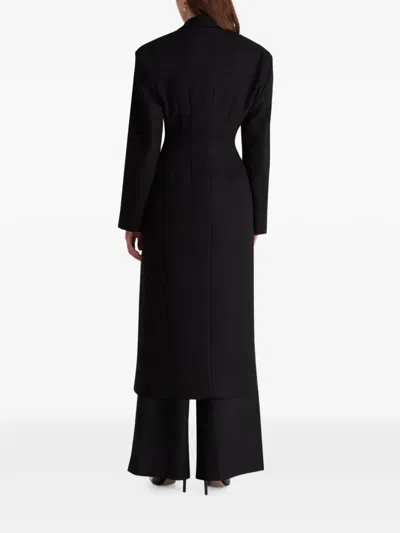 Violante Nessi 더블 브레스티드 코트 In Black