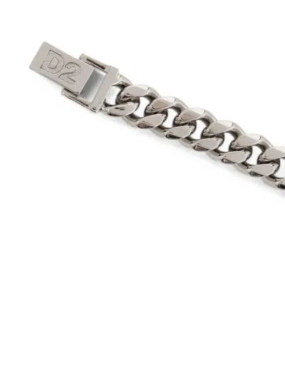 Dsquared2 D2 Upside Down Necklace In Silver