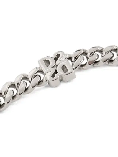 Dsquared2 D2 Upside Down Necklace In Silver