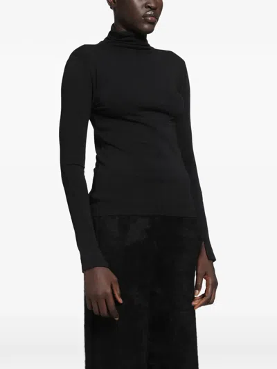 Thom Krom Turtleneck T-shirt In Black