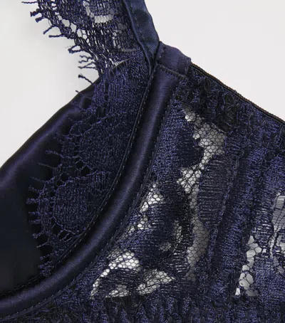 Coco De Mer Lace Tamara Quarter-cup Bra In Blue