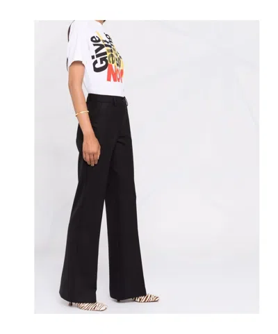 P.a.r.o.s.h . Flared Tailored Pants In Black