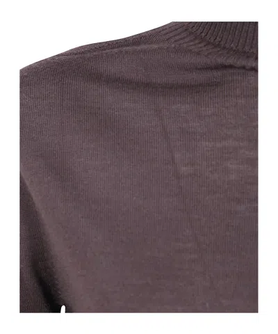 D Exterior D. Exterior Sweater Basic Merino Turtle Neck In Brown