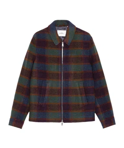 Les Deux Check-pattern Zip-up Jacket In Multi