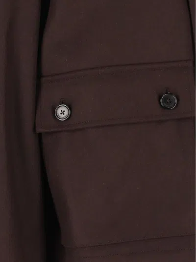 Barena Venezia Button-up Flap-pocket Jacket In Brown