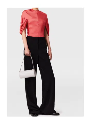 Stella Mccartney Draped-sleeve Blouse In Red