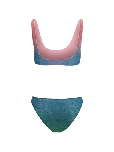 Oseree Blue Polyamide Bikini In Blue