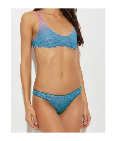Oseree Blue Polyamide Bikini In Blue