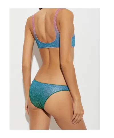 Oseree Blue Polyamide Bikini In Blue