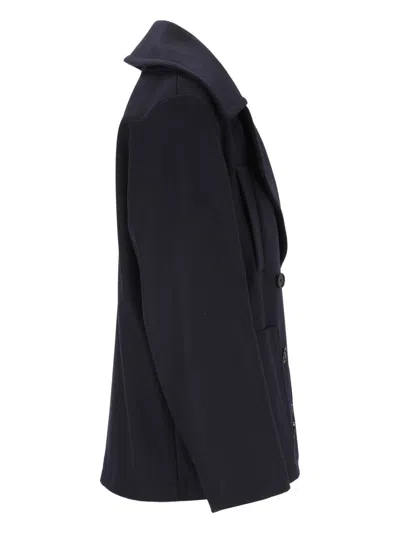 Barena Venezia Double-breasted Coat In Blue