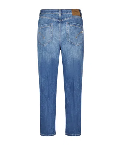 Dondup Button-fly Cropped Jeans In Blue