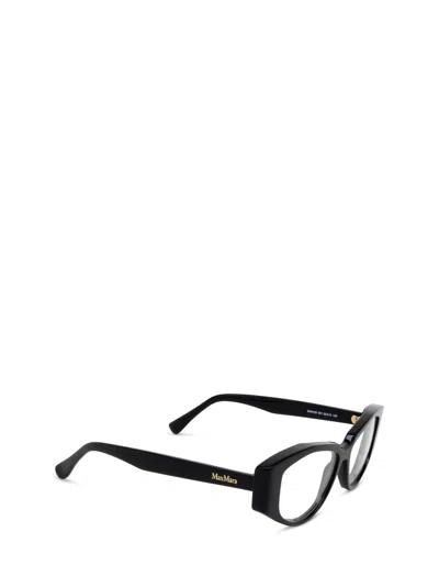 Max Mara Irregular Frame Glasses In Black
