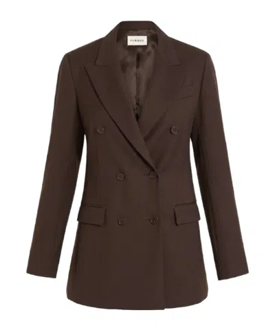 P.a.r.o.s.h Parosh Double Breasted Jacket In Brown