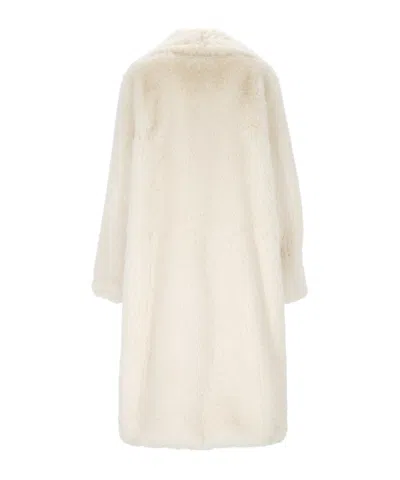 Dondup Long-sleeved Coat In White