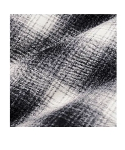 Filson Check-pattern Corduroy-collar Jacket In Gray