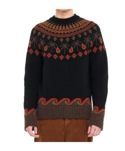 Alanui Embroidered Virgin Wool Sweater In Multi
