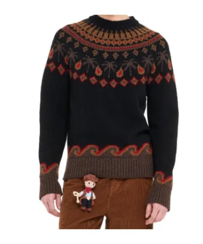 Alanui Embroidered Virgin Wool Sweater In Multi