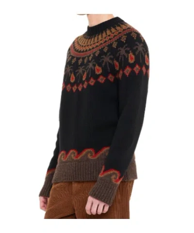 Alanui Embroidered Virgin Wool Sweater In Multi