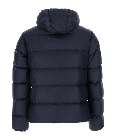 Aspesi Quilted Technical Fabric Down Jacket In Blue