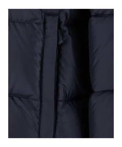 Aspesi Quilted Technical Fabric Down Jacket In Blue
