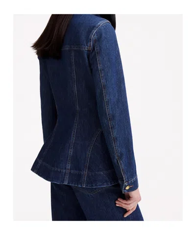 Marella Button-front Denim Jacket In Blue