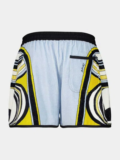La Doublej Pull-up Shorts In Blue