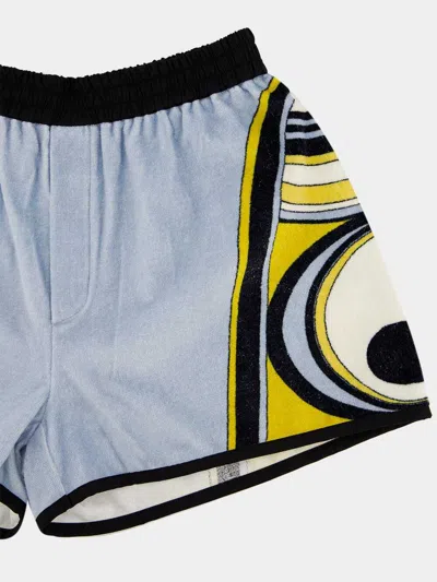 La Doublej Pull-up Shorts In Blue