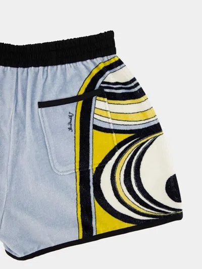 La Doublej Pull-up Shorts In Blue