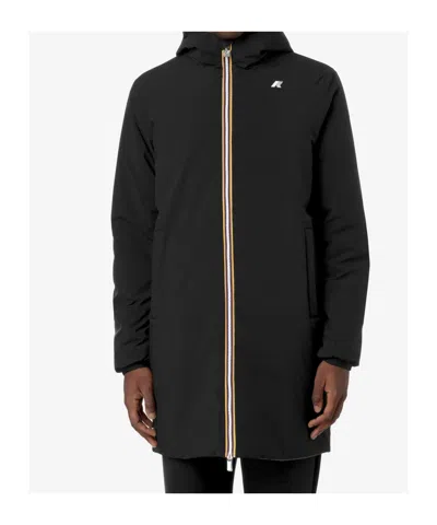 K-way Logo Parka In Black
