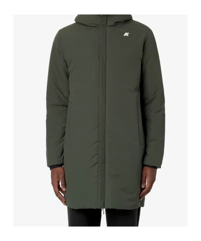 K-way Logo Parka In Black
