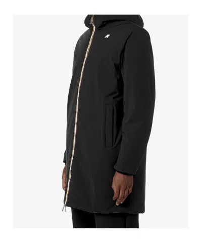 K-way Logo Parka In Black