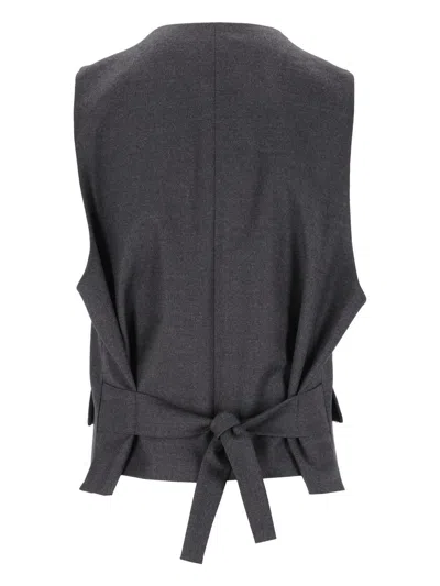 Barena Venezia Button-front Vest In Gray