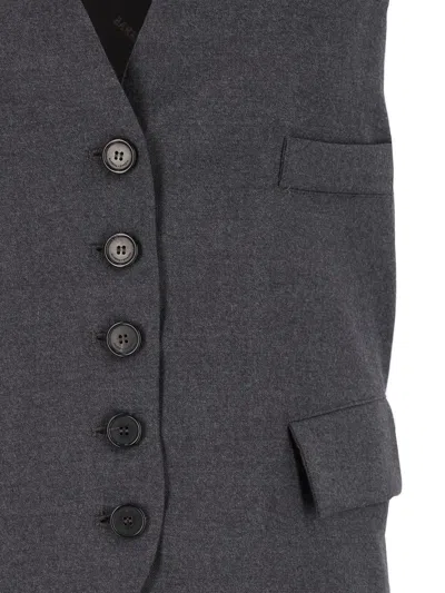 Barena Venezia Button-front Vest In Gray