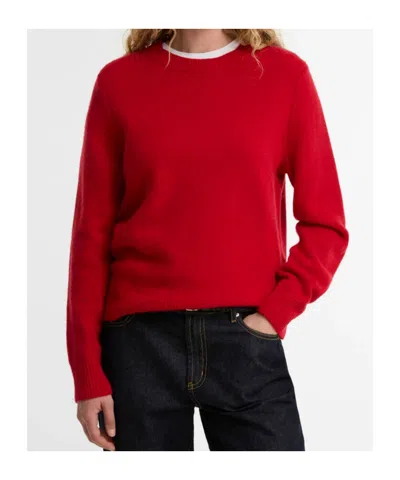 Barbour Crew-neck Pullover In Red