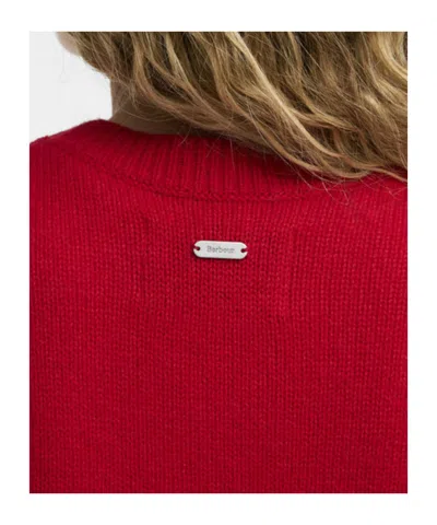 Barbour Crew-neck Pullover In Red