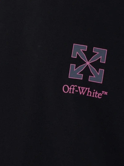 Off-white Arrows Logo-print Cotton T-shirt In Black