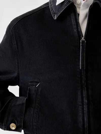 Jacquemus Textured Canvas Jacket For Men In Black