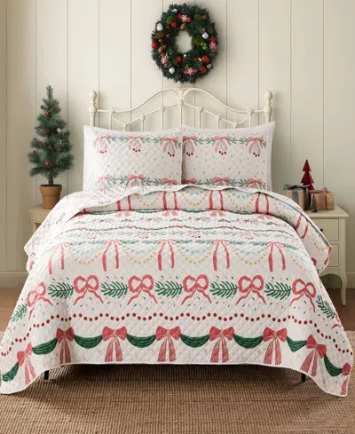 Avanti Bows Branches Reversible 2-pc. Quilt Set, Twin In Multi