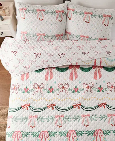 Avanti Bows Branches Reversible 2-pc. Quilt Set, Twin In Multi